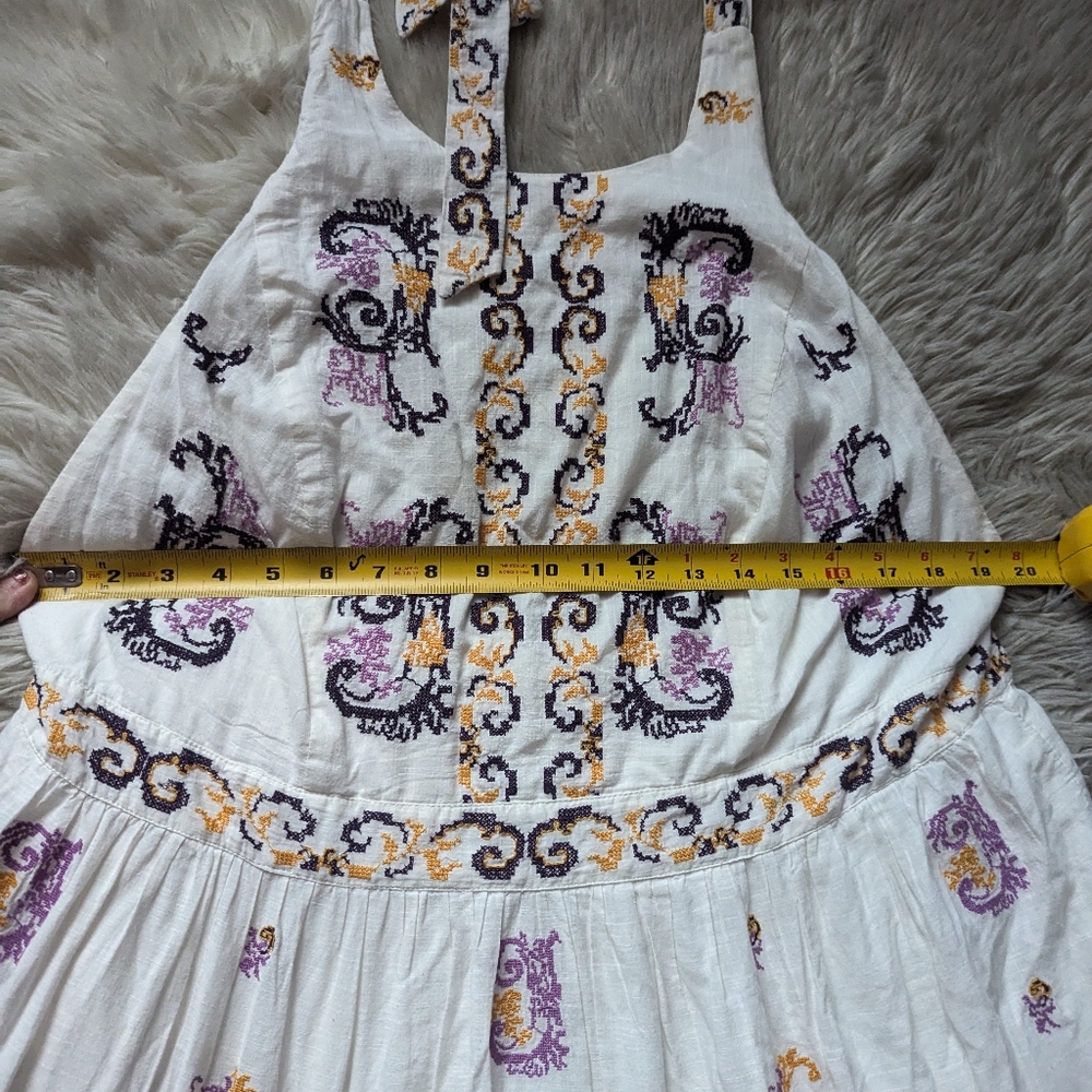 Anthropologie Medallion Halter Maxi Dress - Picture 7 of 16